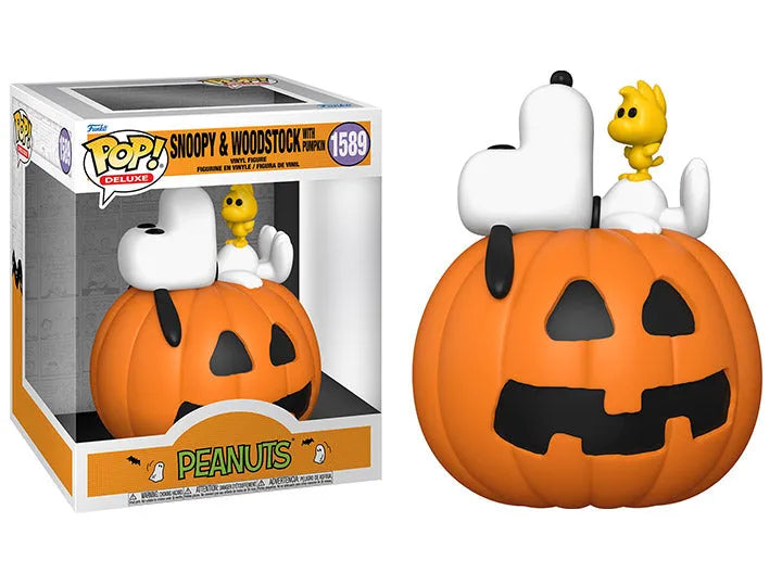 Funko Pop! Deluxe: It's The Great Pumpkin, Charlie Brown - Snoopy with Woodstock #1589 - Ginga Toys