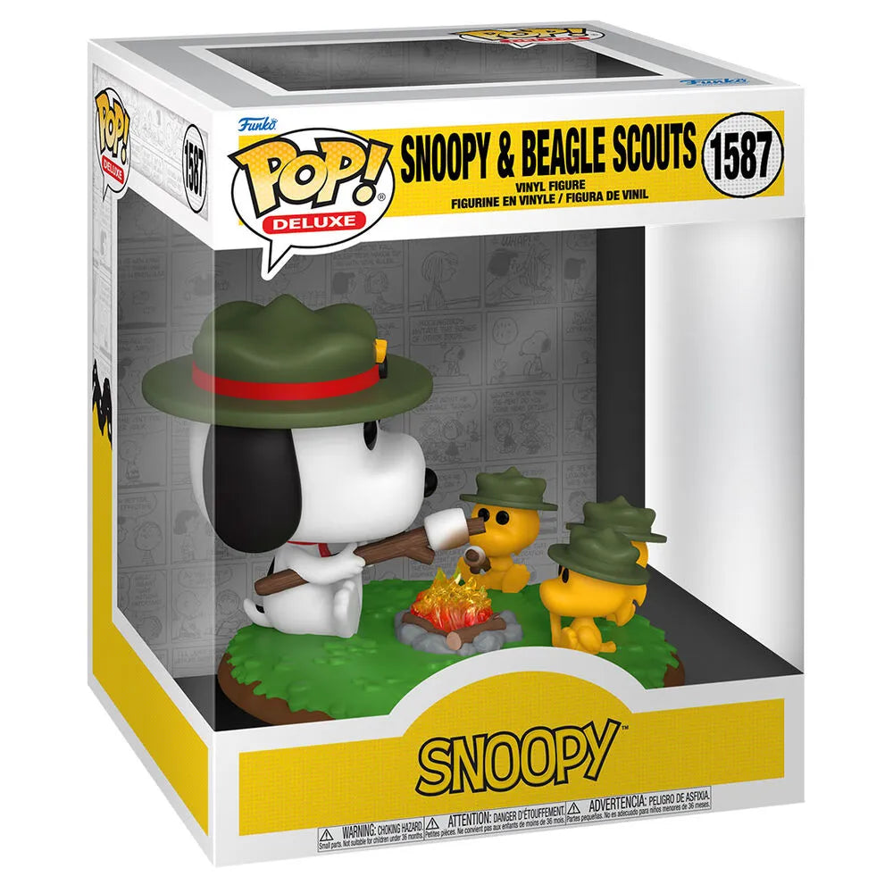 Funko Pop! Deluxe: Peanuts - Snoopy & Beagle Scouts #1587 - Ginga Toys