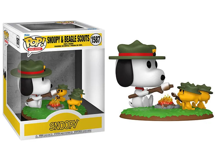 Funko Pop! Deluxe: Peanuts - Snoopy & Beagle Scouts #1587 - Ginga Toys