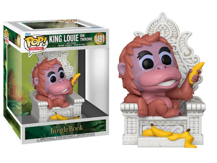 Funko Pop! Deluxe: The Jungle Book - King Louie on Throne Figure #1491 - Ginga Toys