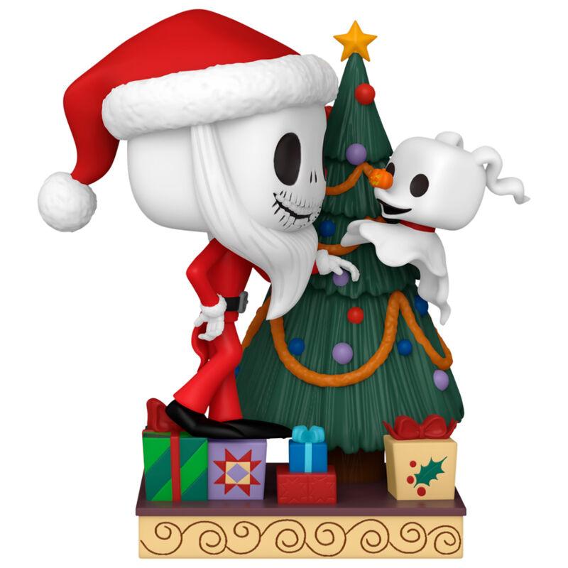 Funko Pop! Deluxe: The Nightmare Before Christmas 30th Anniversary Jack Skellington and Zero with Tree Vinyl Figure #1386 - Funko - Ginga Toys