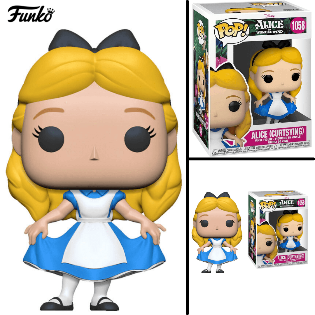 Funko Pop Disney Alice in Wonderland (70th Anniversary) Alice Curtsying Vinyl Figure #1058 - Funko - Ginga Toys