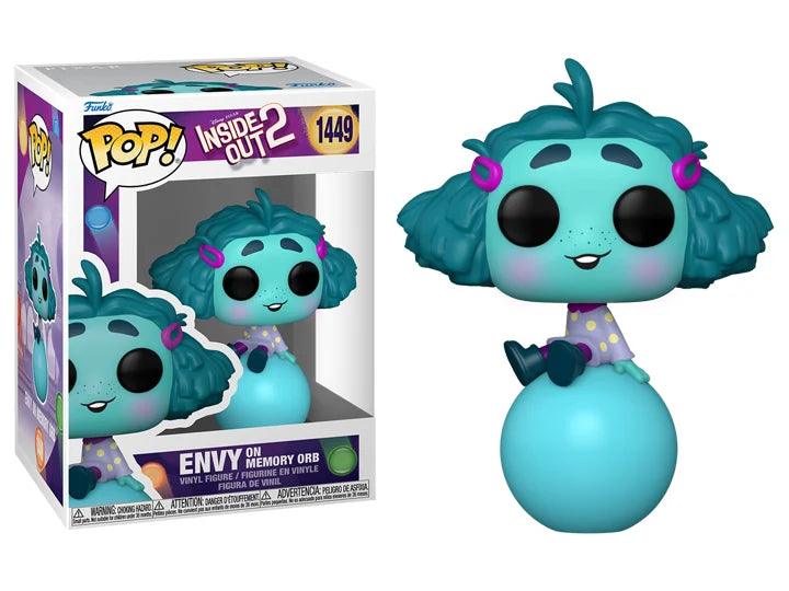 Funko Pop! Disney: Inside Out 2 - Envy on Memory Orb Vinyl Figure #1449 - Ginga Toys