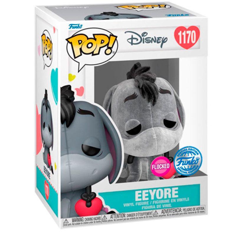 Funko Pop! Disney: Winnie the Pooh - Eeyore with Heart Flocked Exclusive Vinyl Figure #1170 - Funko - Ginga Toys