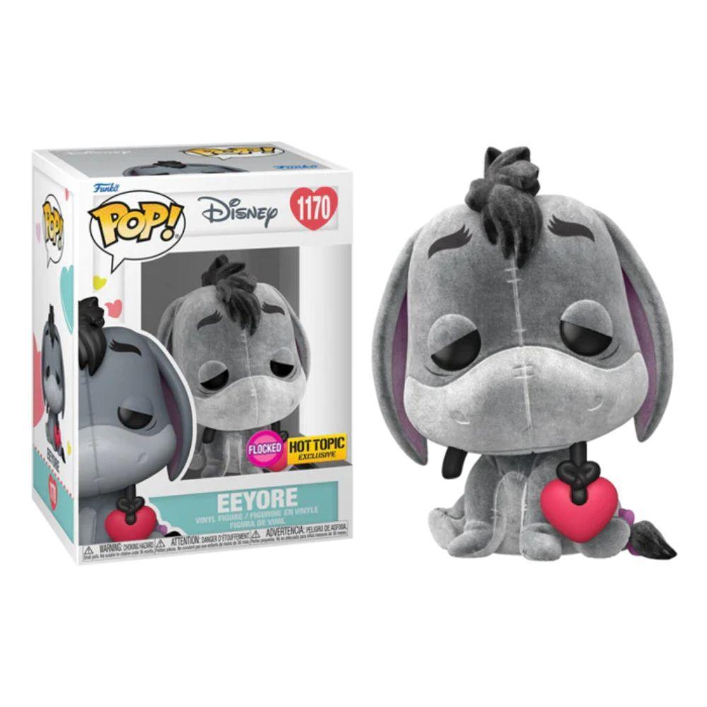 Funko Pop! Disney: Winnie the Pooh - Eeyore with Heart Flocked Exclusive Vinyl Figure #1170 - Funko - Ginga Toys