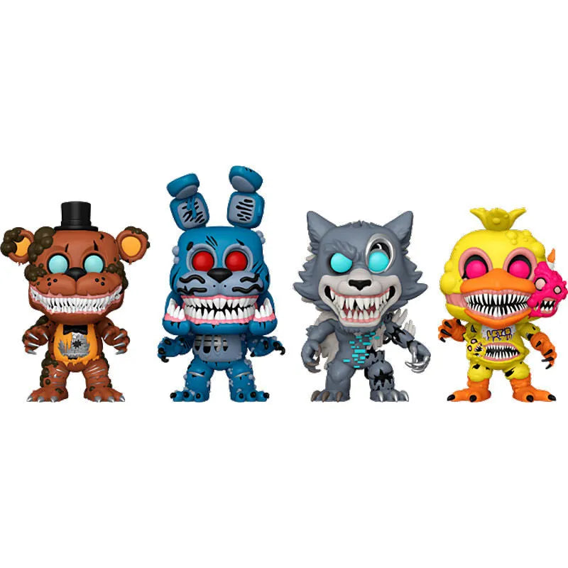 Funko Pop! Five Nights at Freddy's - The Twisted Ones Glow in the Dark - 4-Pack - Ginga Toys