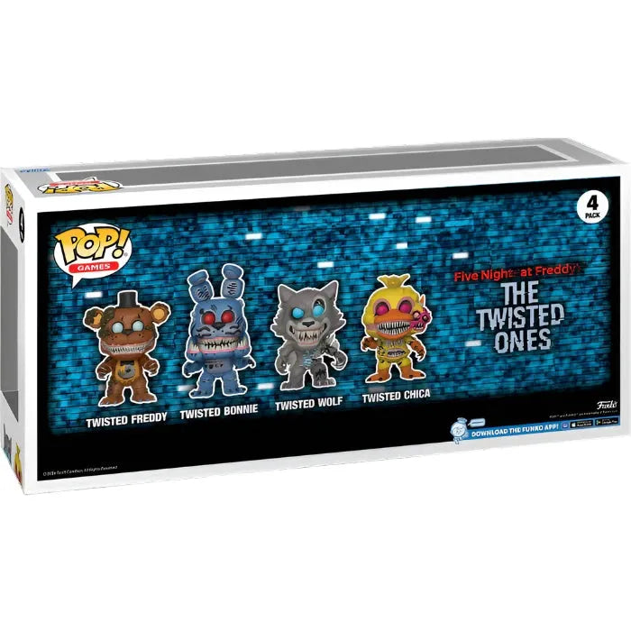 Funko Pop! Five Nights at Freddy's - The Twisted Ones Glow in the Dark - 4-Pack - Ginga Toys