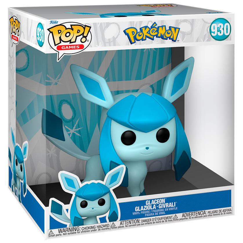 Funko Pop! Games: Pokemon - 10" Glaceon Jumbo Figure #930 - Funko - Ginga Toys