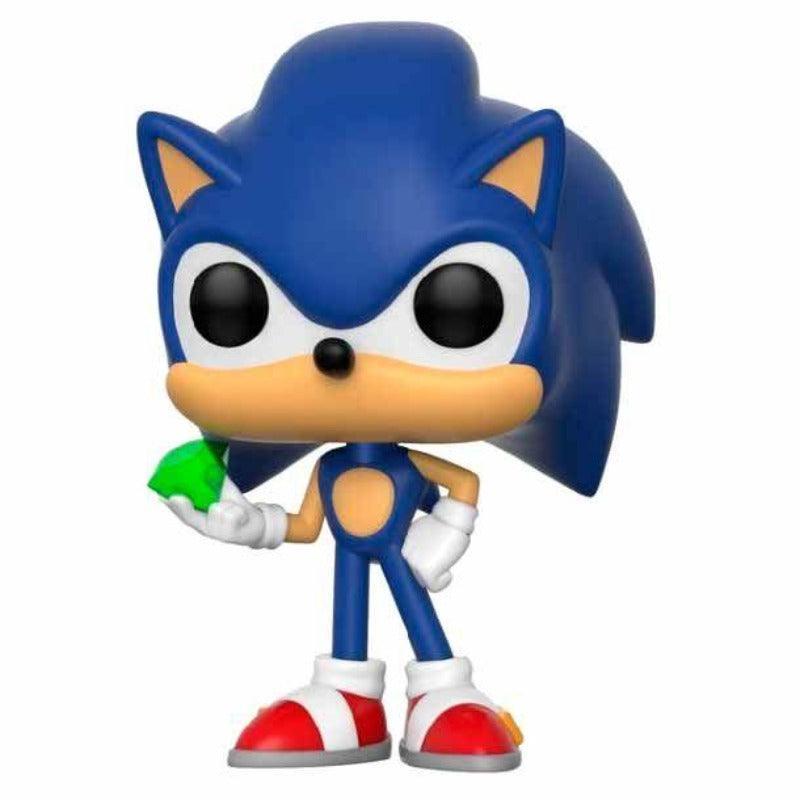 Funko POP Games Sonic The Hedgehog with Emerald Vinyl Figure #284 - Funko - Ginga Toys