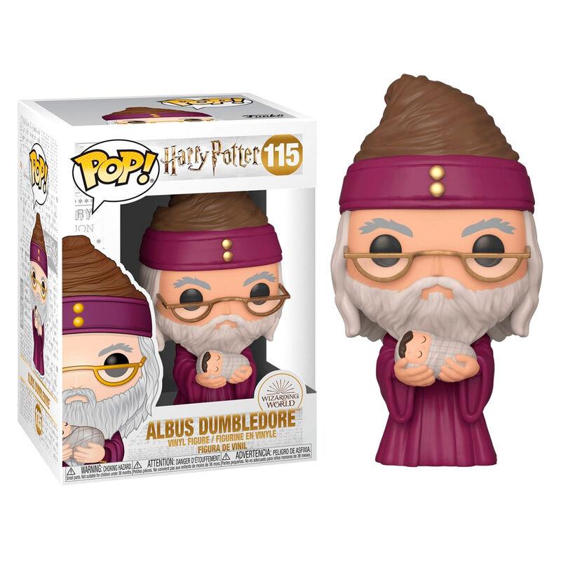 Funko Pop! Harry Potter: Albus Dumbledore with Baby Harry Figure #115 - Funko - Ginga Toys