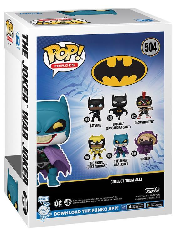 Funko Pop! Heroes: DC Comics - Batman War Zone The Joker War Joker Vinyl Figure #504 - Ginga Toys