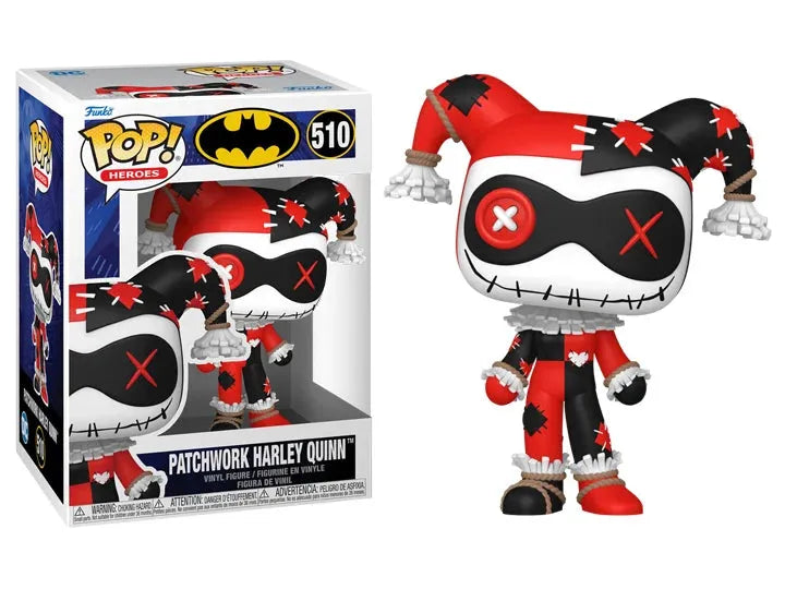 Funko Pop! Heroes: DC Comics - Harley Quinn Figure (Patchwork) #510 - Ginga Toys