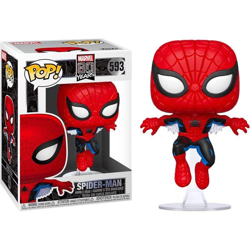 Funko Pop! Marvel: 80th Spider-Man Figure (First Appearance) #593 - Funko - Ginga Toys