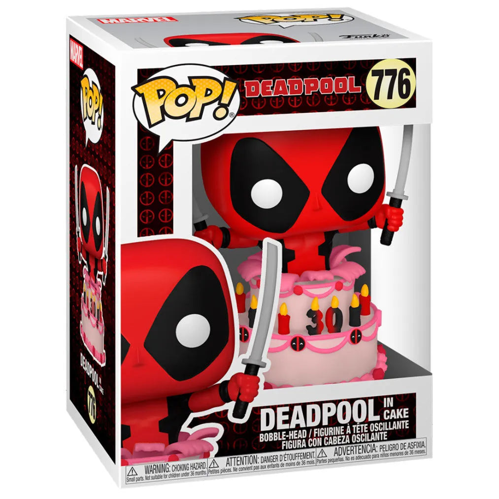 Funko Pop! Marvel Deadpool 30th Anniversary - Deadpool in Cake Vinyl Figure #776 - Ginga Toys