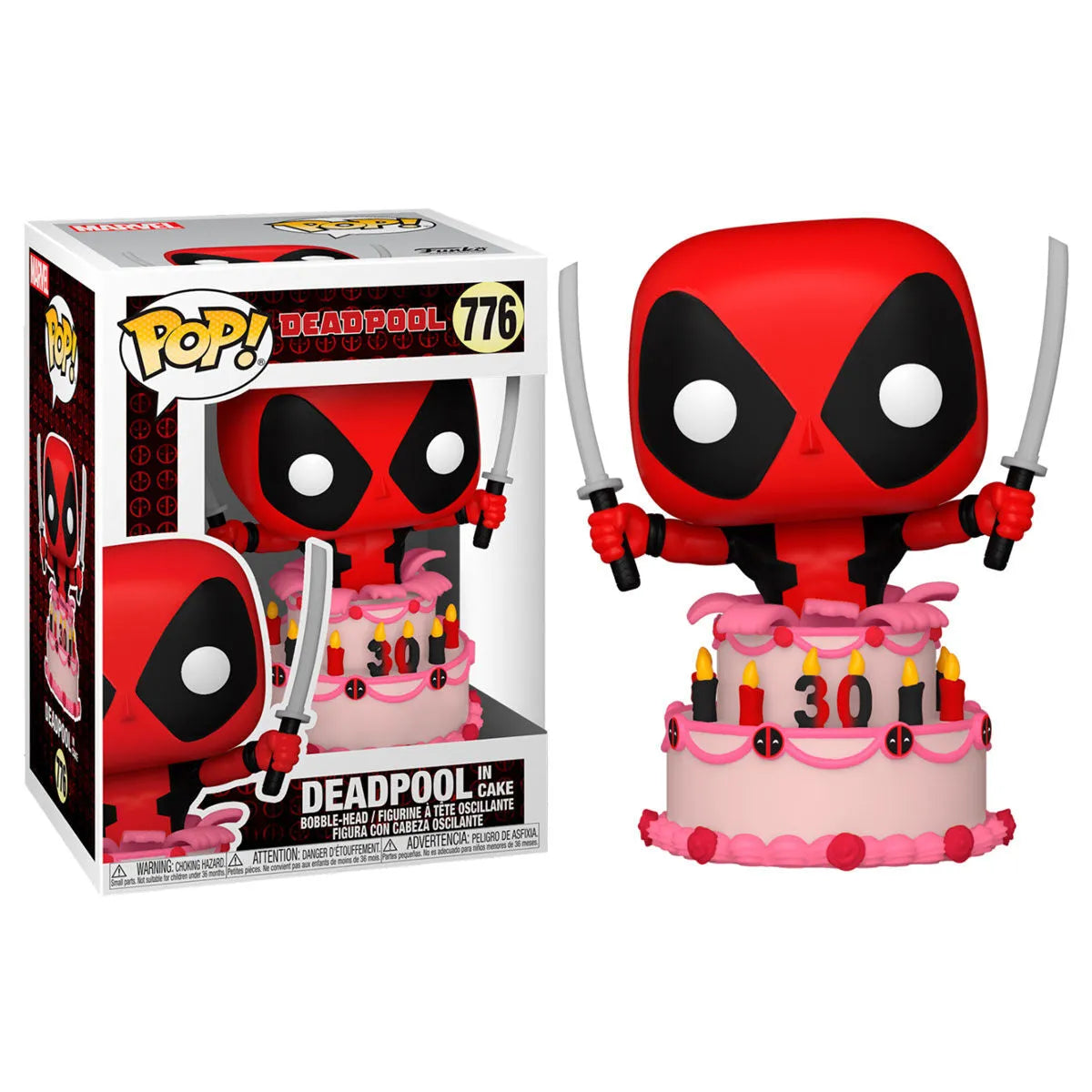 Funko Pop! Marvel Deadpool 30th Anniversary - Deadpool in Cake Vinyl Figure #776 - Ginga Toys