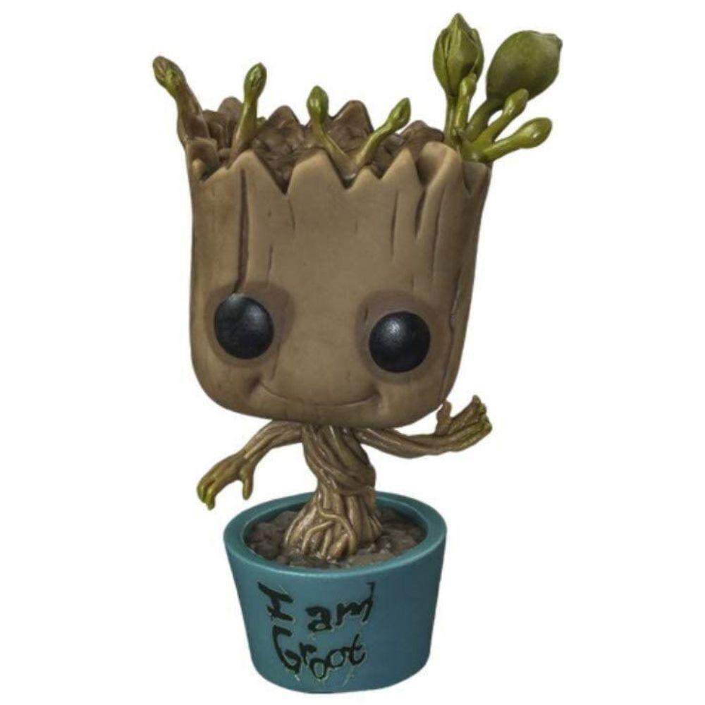 Pop! Marvel Guardians Of The Galaxy - Dancing Groot Bobble-Head Vinyl Figure #65 - Funko - Ginga Toys