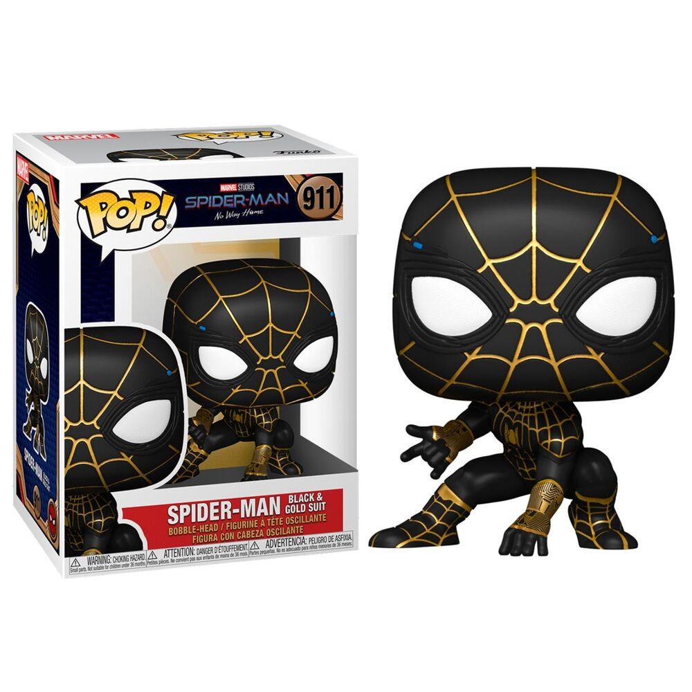 Funko Pop! Marvel: Spider-Man: No Way Home - Spider-Man Figure (Gold & Black) #911 - Funko - Ginga Toys