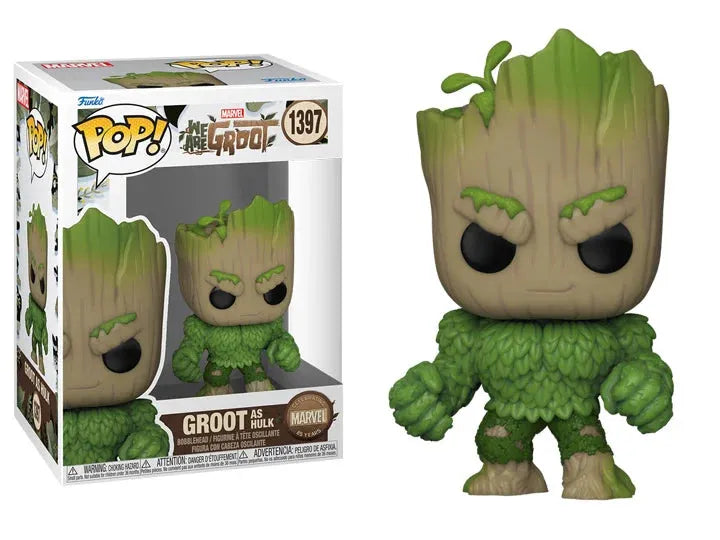 Funko Pop! Marvel: We Are Groot 85th Anniversary - Groot as Hulk Figure #1397 - Ginga Toys