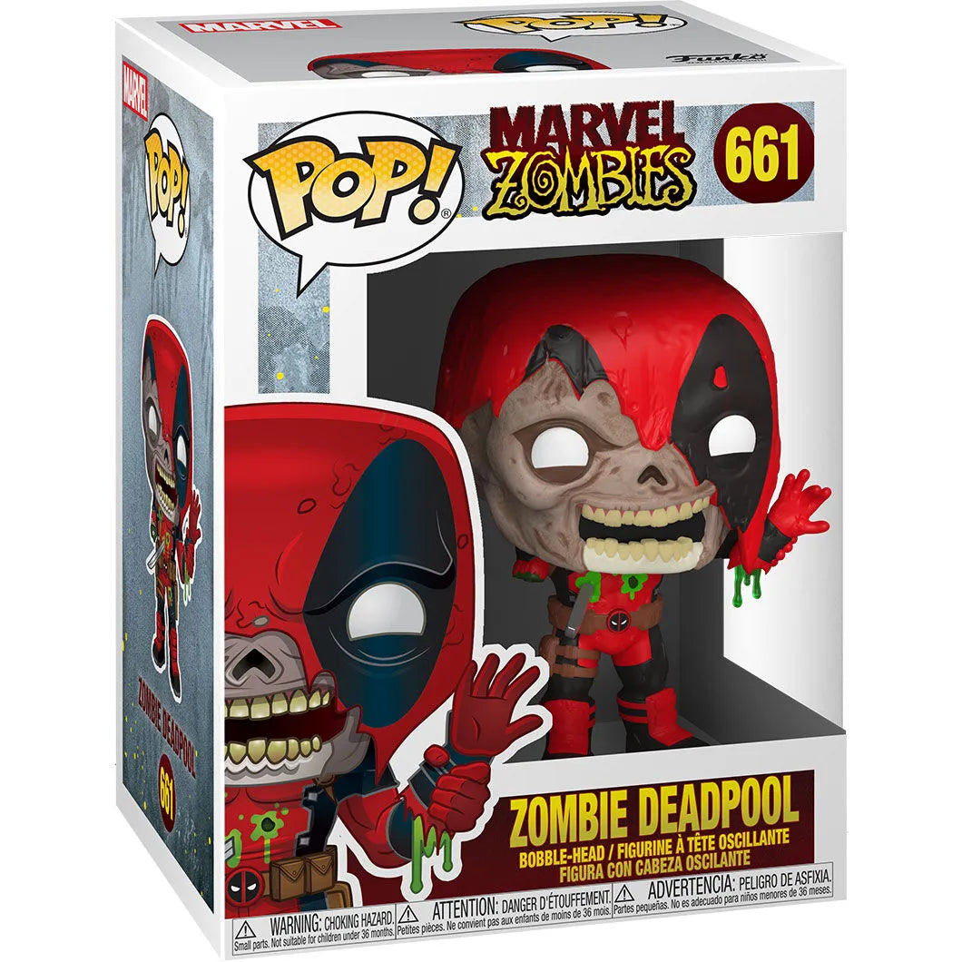 Funko Pop! Marvel Zombies: Zombie Deadpool Vinyl Figure #661 - Ginga Toys