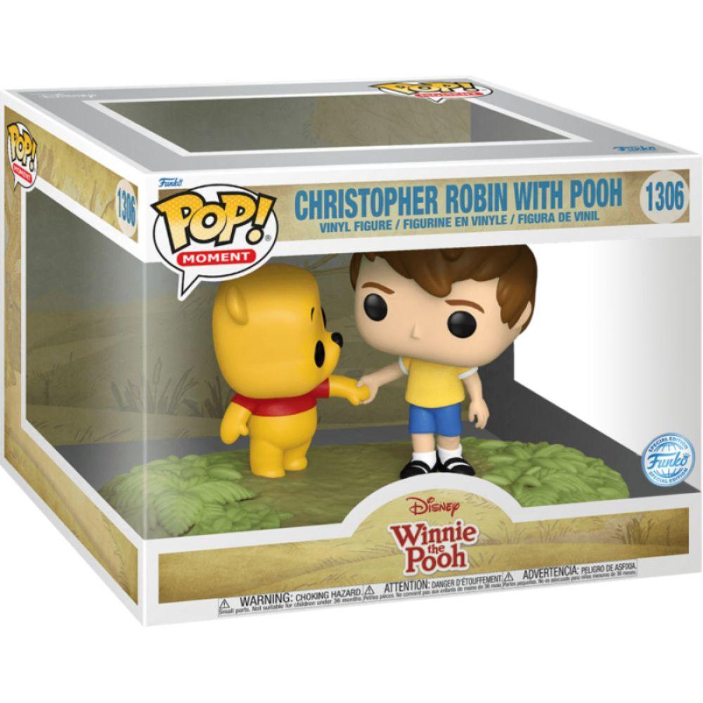 Funk Pop! Moment: Disney Winnie the Pooh - Christopher Robin with Pooh Vinyl Figure #1306 - Funko - Ginga Toys