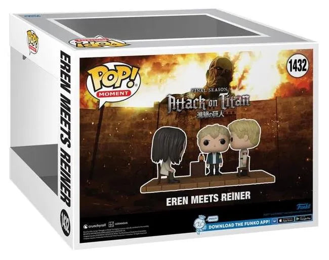 Funko Pop! Moments: Attack on Titan: Final Season - Eren Meets Reiner Figure #1432 - Ginga Toys