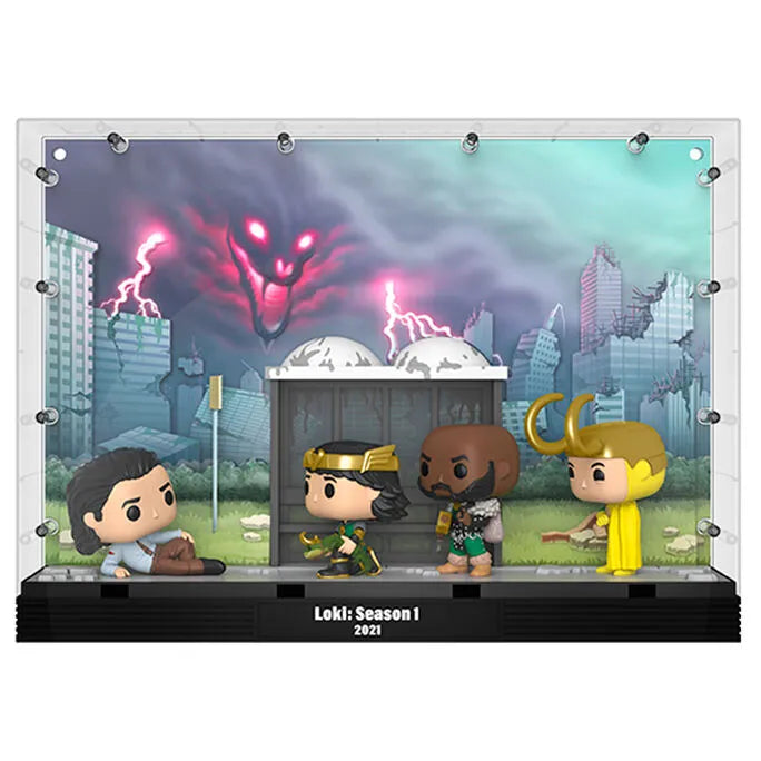 Funko Pop! Moments Deluxe: Loki - Loki, Alligator Loki, Kid Loki, Boastful Loki, and Classic Loki (The Void) Vinyl Figure #06 - Ginga Toys