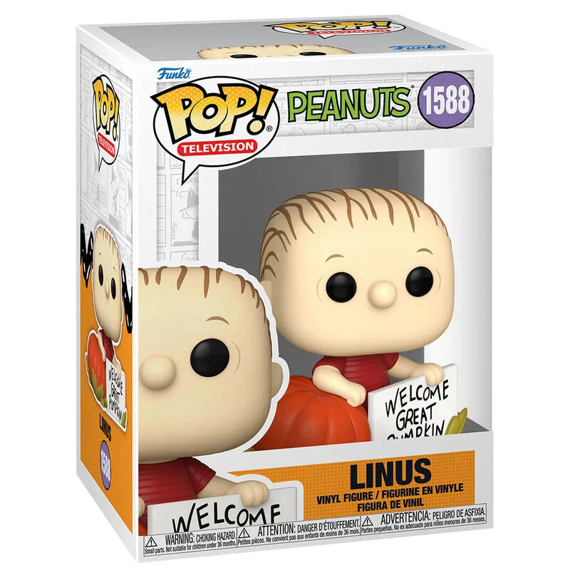 Funko Pop! Movie: Peanuts It's The Great Pumpkin, Charlie Brown - Linus Vinyl Figure #1588 - Ginga Toys