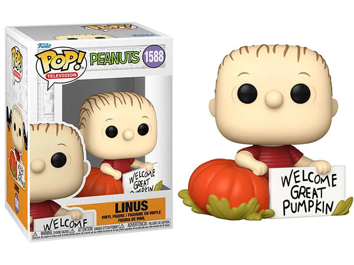 Funko Pop! Movie: Peanuts It's The Great Pumpkin, Charlie Brown - Linus Vinyl Figure #1588 - Ginga Toys