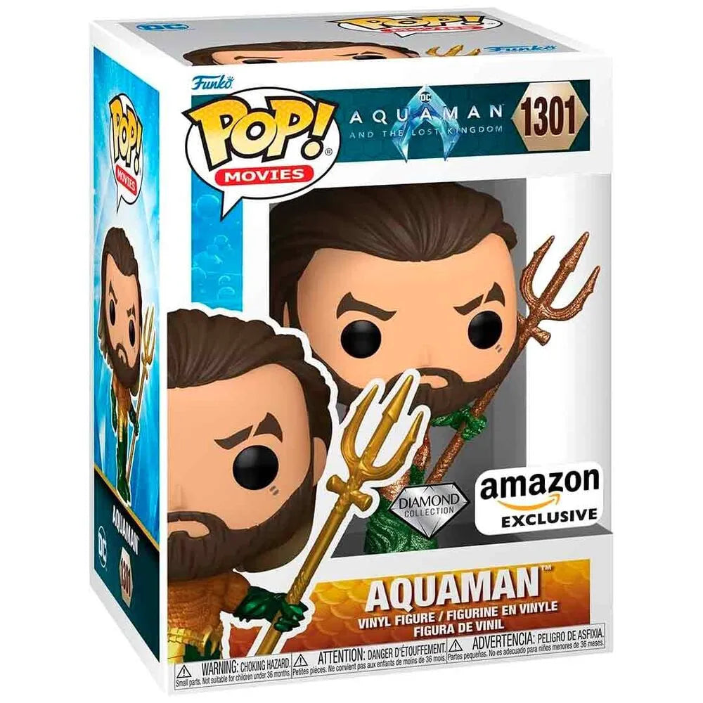 Funko Pop! Movies: Aquaman and the Lost Kingdom - Aquaman Exclusive Figure #1301 - Ginga Toys