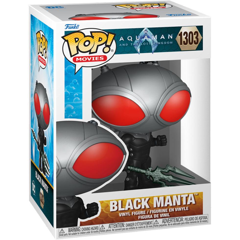 Funko Pop! Movies: Aquaman and the Lost Kingdom - Black Manta with Trident Figure #1303 - Funko - Ginga Toys