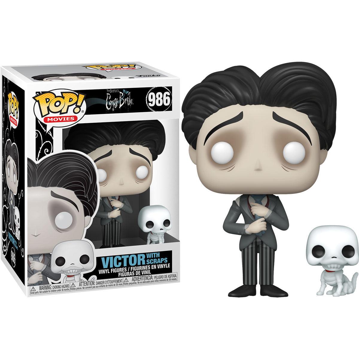 Funko Pop! Movies: Corpse Bride Victor with Scraps Figure #986 - Funko - Ginga Toys