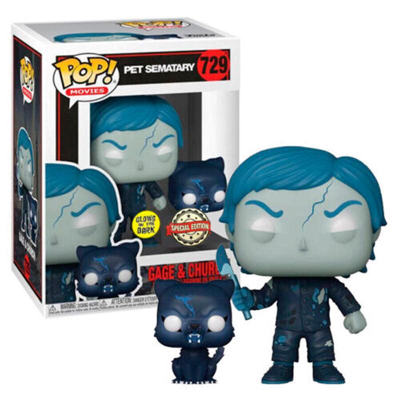 Funko Pop! Movies: Pet Sematary - Gage & Church Exclusive GLOW Figure #729 - Funko - Ginga Toys