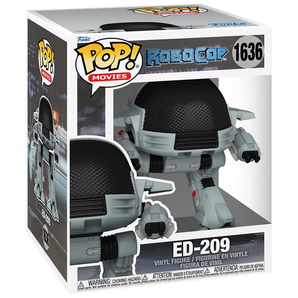 Funko Pop! Movies: Super Sized 6" RoboCop - ED-209 Figure #1636 - Ginga Toys