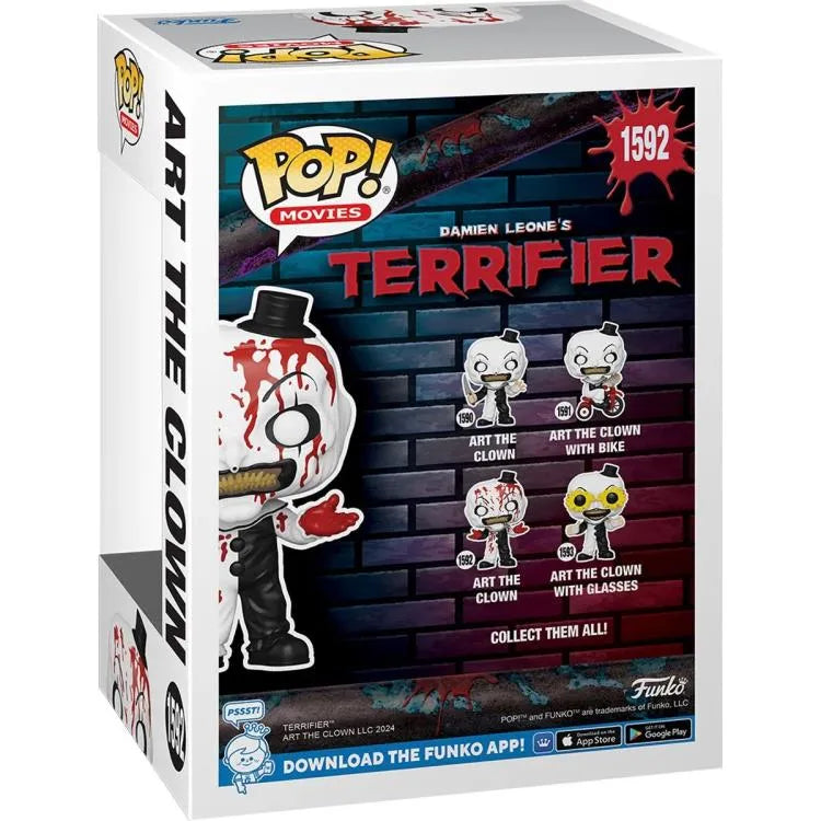 Funko Pop! Movies: Terrifier 2 - Art the Clown (Bloody) Vinyl Figure #1592 - Ginga Toys