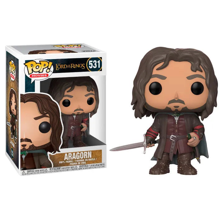 Funko Pop! Movies: The Lord of the Rings - Aragorn Figure #531 - Ginga Toys