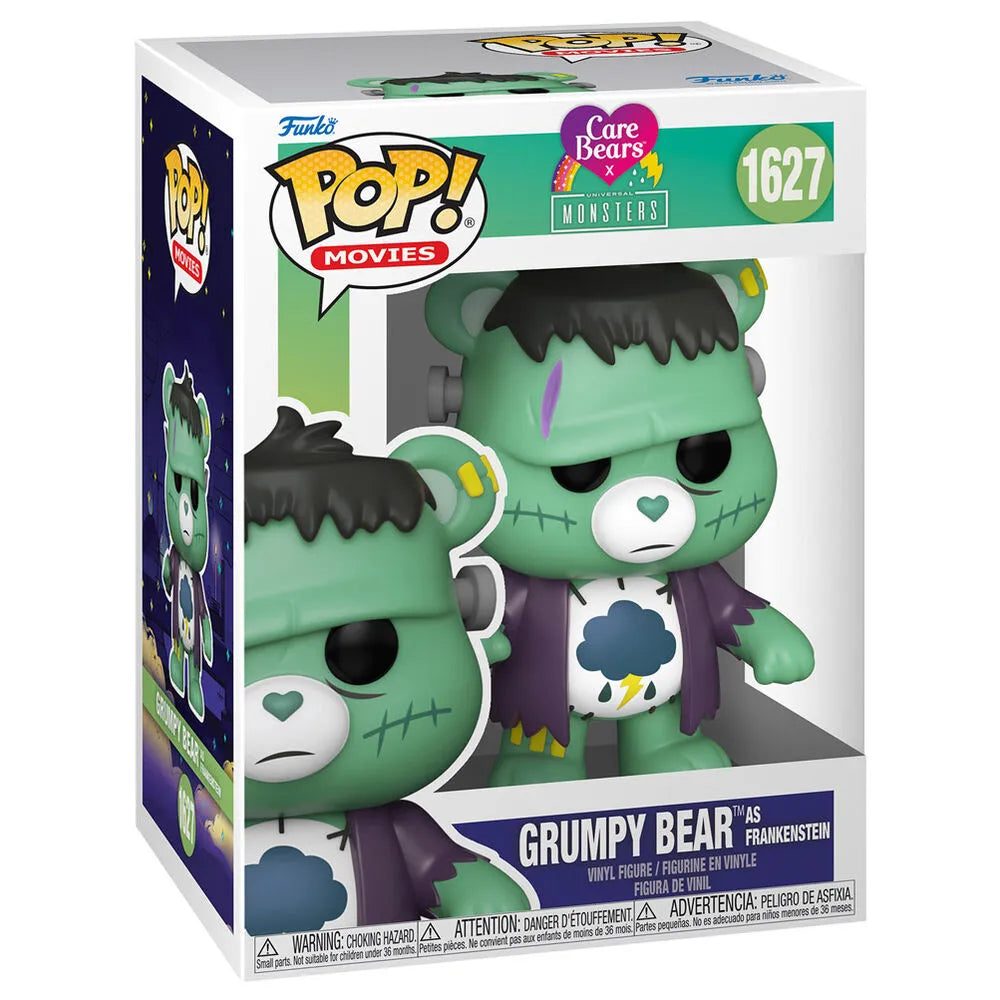 Funko Pop! Movies: Universal Monsters x Care Bares - Grumpy Bear as Frankenstein Vinyl Figure #1627 - Ginga Toys