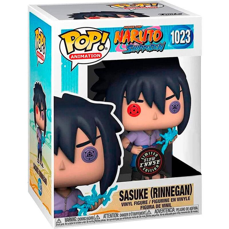 Funko Pop! Naruto Shippuden - Glow Chase Sasuke Uchiha Exclusive Figure (Rinnegan) #1023 - Ginga Toys