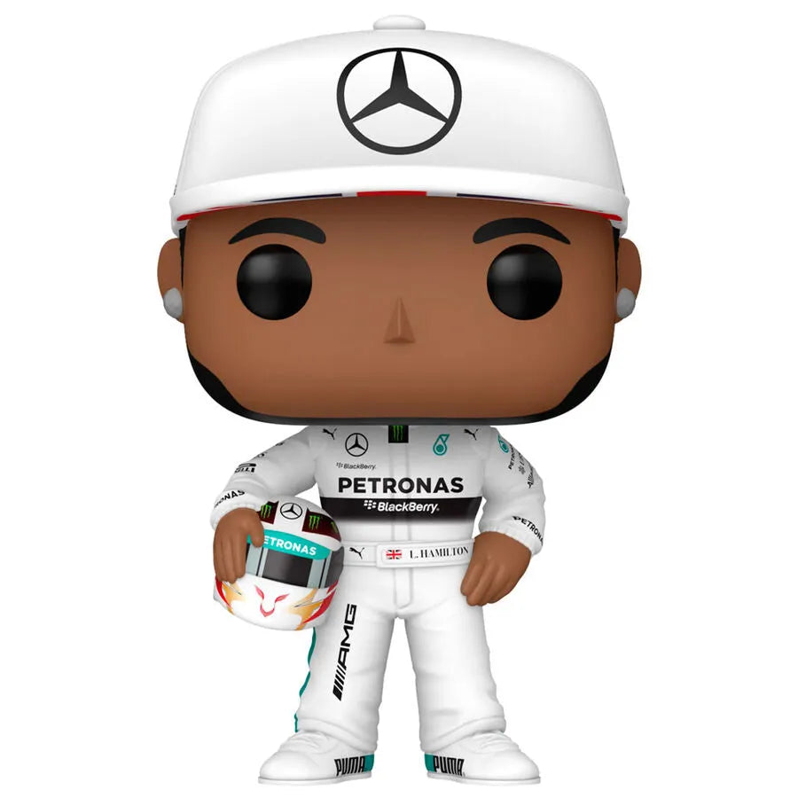 Funko Pop! Racing: Formula 1 - Lewis Hamilton (White Racing Outfit Ver.) Vinyl Figure #09 - Ginga Toys