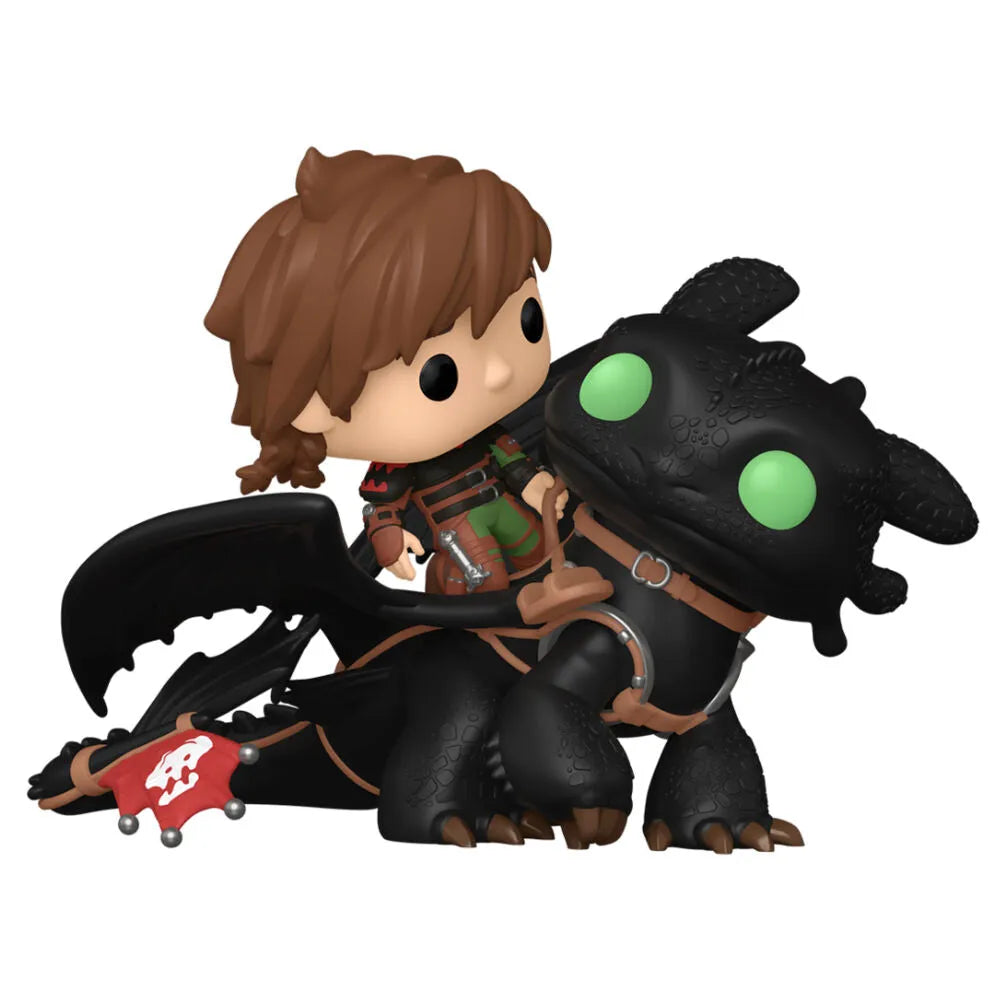 Funko Pop! Rides Deluxe: How To Train Your Dragon - Hiccup with Toothless Vinyl Figure #123 - Ginga Toys