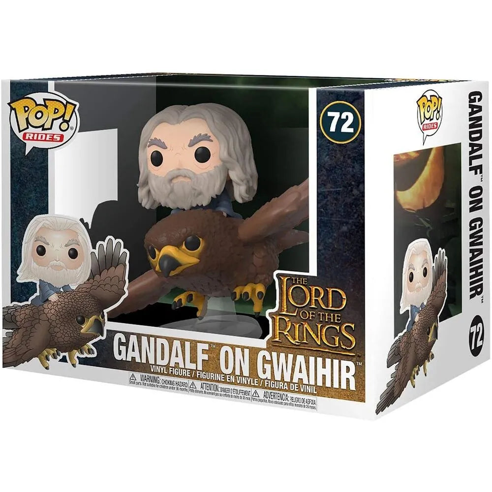 Funko Pop! Rides: The Lord of the Rings - Gandalf with Gwaihir Figure #72 - Ginga Toys