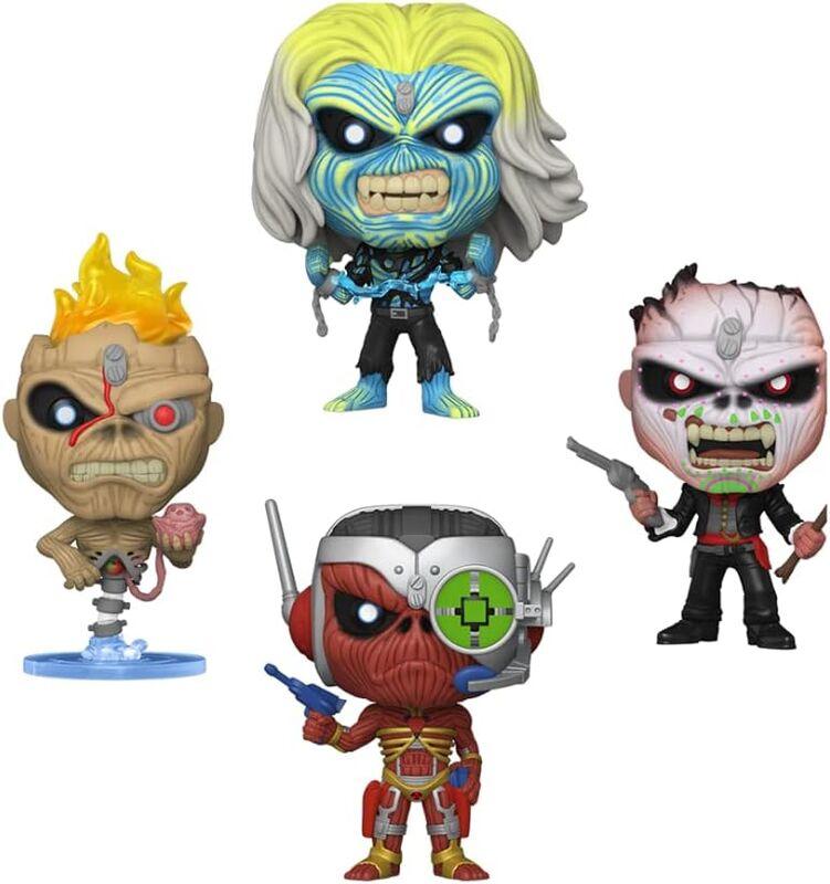 Funko Pop! Rocks: Iron Maiden Eddie (Glow-in-the-Dark) Exclusive 4-Pack Figure - Funko - Ginga Toys