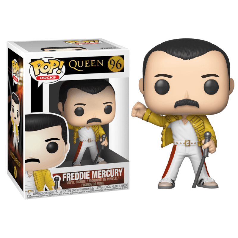 Funko Pop! Rocks: Queen - Wembley 1986 Freddie Mercury Figure #96 - Funko - Ginga Toys