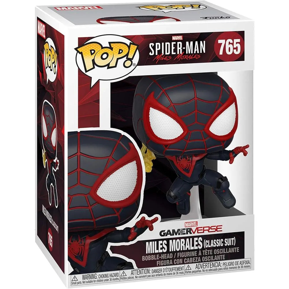 Funko Pop! Spider-Man Marvel GamerVerse: Miles Morales Classic Suit Vinyl Figure #765 - Ginga Toys