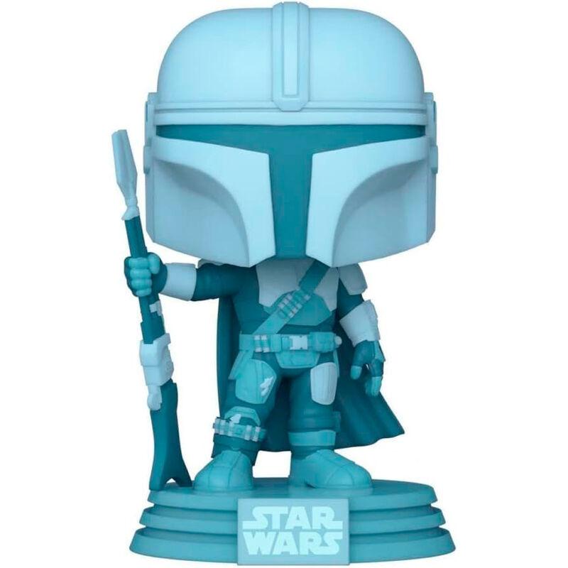 Funko Pop! Star Wars: GLOWS The Mandalorian Exclusive Figure Vinyl #345 - Funko - Ginga Toys