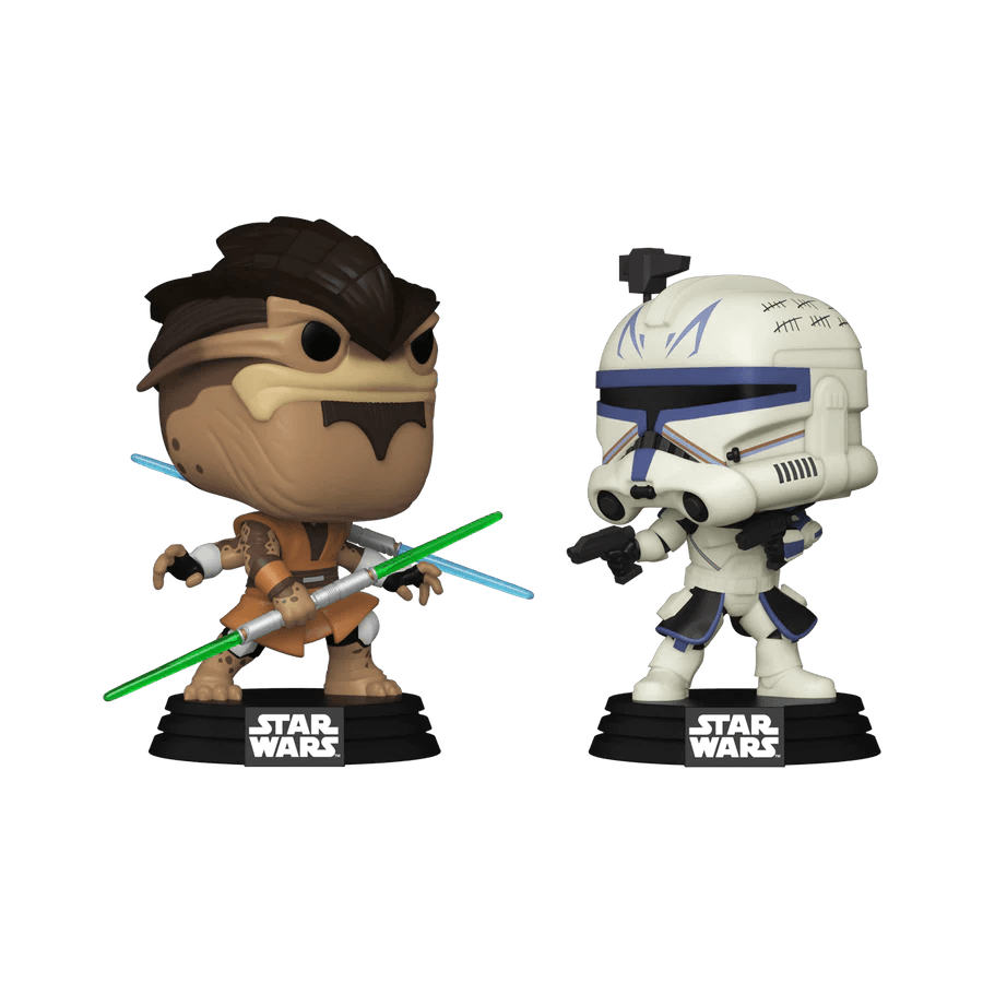 Funko Pop! Star Wars: Pong Krell & Captain Rex Exclusive Figure 2-Pack (The Clone Wars) - Funko - Ginga Toys