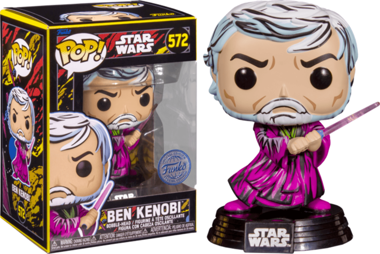 Funko Pop! Star Wars Retro Series - Ben Kenobi Exclusive Figure #572 - Funko - Ginga Toys