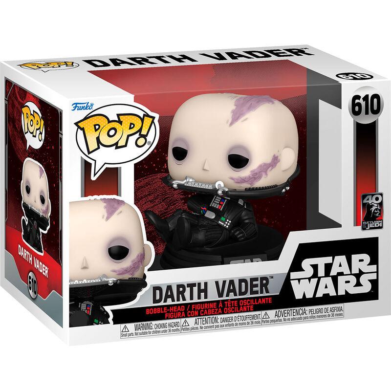 Funko Pop! Star Wars: Return of the Jedi 40th Anniversary - Darth Vader (Unmasked) Figure #610 - Funko - Ginga Toys