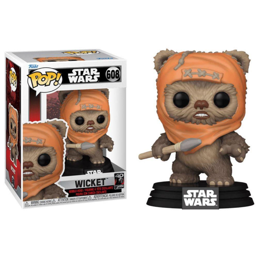 Funko Pop! Star Wars: Return of the Jedi 40th - Wicket Vinyl Figure #608 - Funko - Ginga Toys