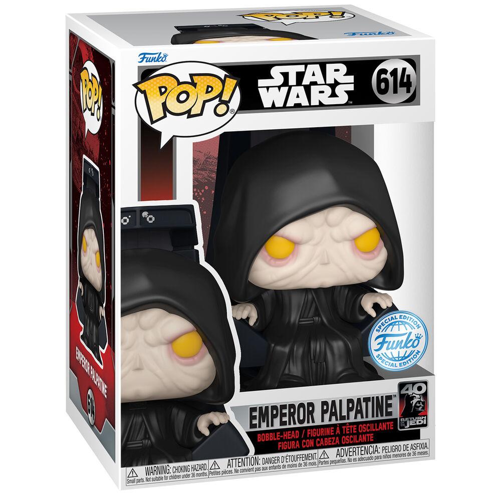 Funko Pop! Star Wars: Return of the Jedi - Emperor Palpatine Exclusive Figure #614 - Ginga Toys