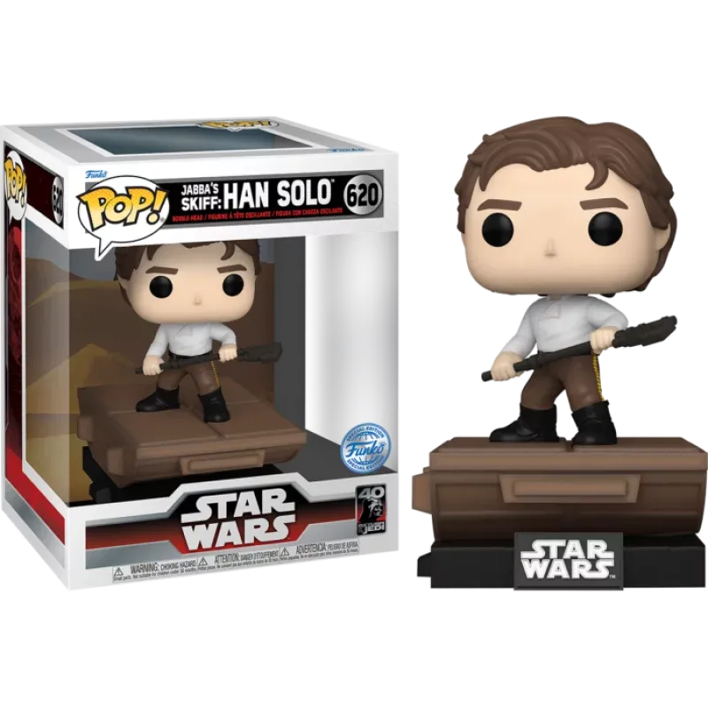 Funko Pop! Star Wars: Return of the Jedi Jabba's Skiff Han Solo Exclusive Vinyl Figure #620 - Funko - Ginga Toys